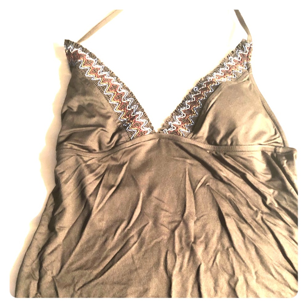 Olive green tankini top